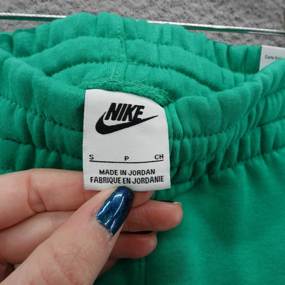 Nike Club‎ Fleece Kids Joggers Sweatpants Green Youth Small Athletic NEW
